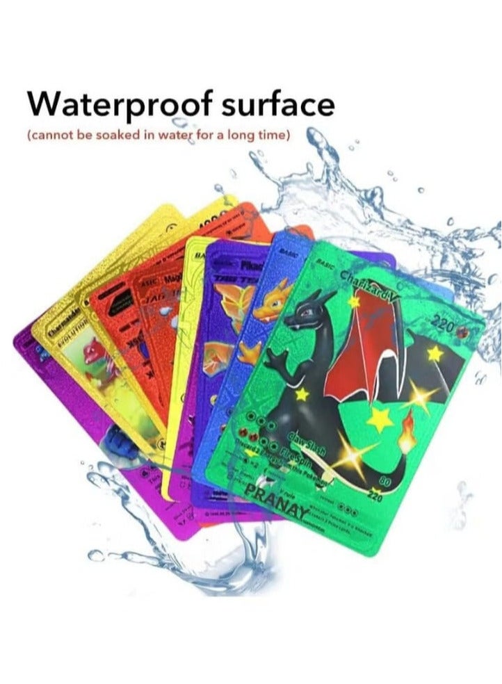 أيكدنطا 220 بطاقة لعب من السلسلة النادرة، صندوق بطاقة TCG - سلسلة Vstar V EX Vmax GX النادرة (55 ذهبية + 55 سوداء + 55 فضية + 55 قوس قزح) عبوة مكونة من 4. - Image 4